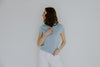Short Sleeve Classic Cardi - Blue
