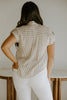 Lightweight Short Sleeve Stripe Shirt - Khaki