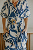 Set Sail Scalloped Dress - Blue