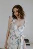 Parisian Bloom - Corset Midi - Blue