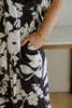 Kimono Printed Jumpsuit - Navy