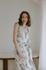 Parisian Bloom - Corset Midi - Blue