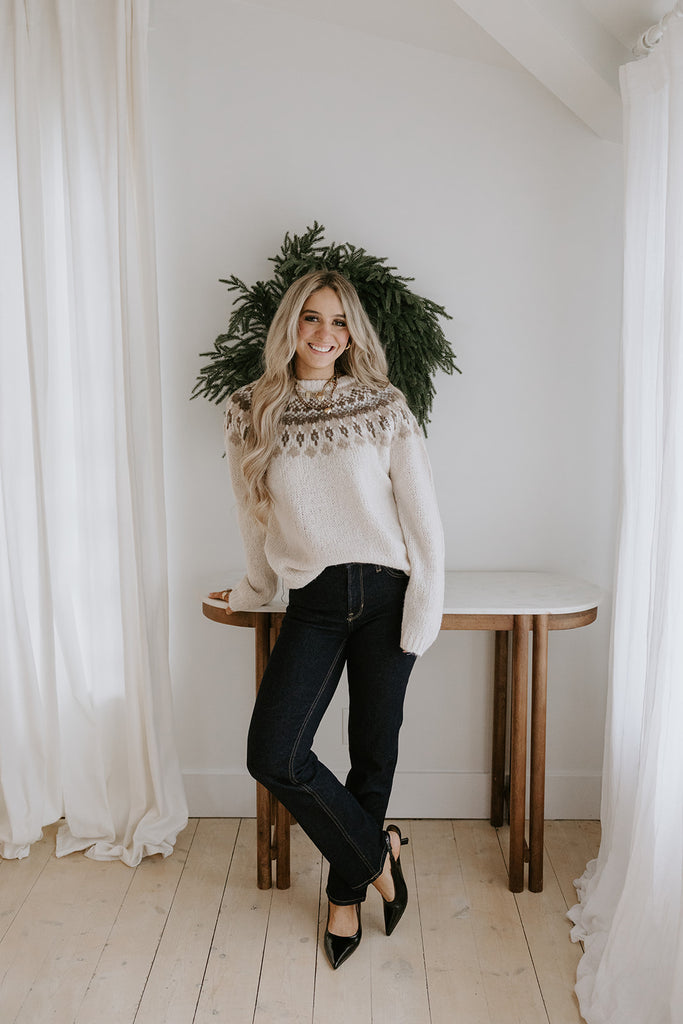 Fair Isle Sweater - Ivory
