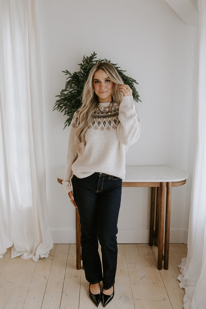 Fair Isle Sweater - Ivory