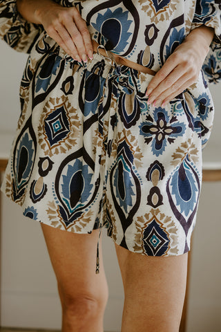 Lightweight Ruched Top Midi Dress - Blue