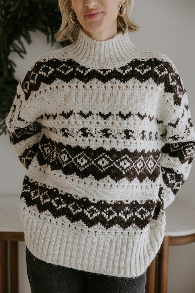High Neck Winter Pullover - Torte