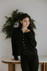 Lightweight Button Up Cardigan - Black