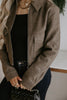 Double Pocket Felt Jacket - Brown