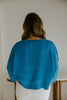 Exposed Seam Sweater - Ocean Blue
