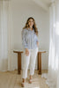 Thick Stripe Button Up - Blue