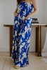 Tube Tie Back Jumpsuit - Blue