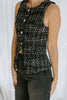 Tweed Vest - Black