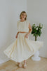 Bubble Top & Midi Skirt Set - Yellow