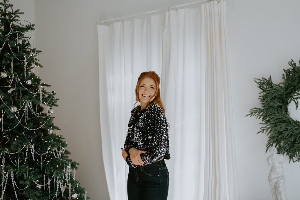 Sequin Shirt/Jacket - Black