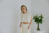Bubble Top & Midi Skirt Set - Yellow