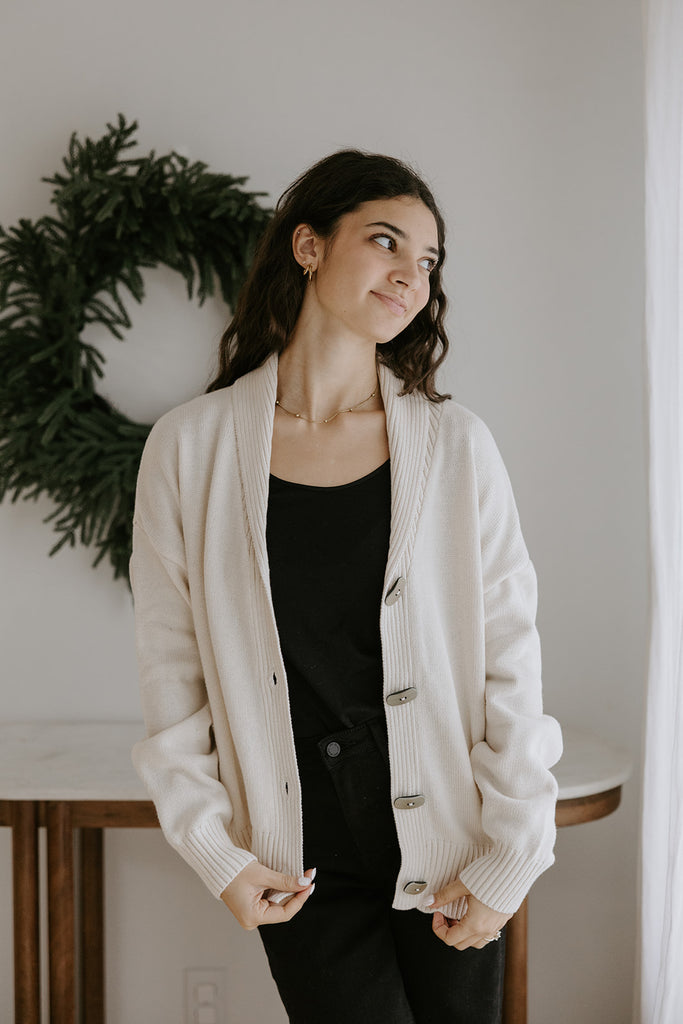 Cabin Graphic Sweater - Oat