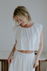 Bubble Top & Skirt Set - White