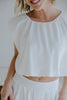 Bubble Top & Skirt Set - White