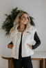 Shearling Faux Leather Vest - Cream