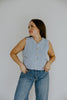 Sleeveless Knit Vest - Blue