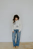 White Anchor Sweater