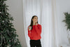 Cable Knit Super Soft Sweater - Red