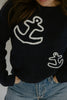 Blue Anchor Sweater