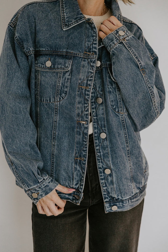 The Perfect Denim Jacket - Dark