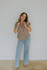 Lightweight Short Sleeve Stripe Shirt - Brown