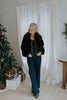 Cozy Luxe Faux Fur Jacket - Black