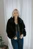 Cozy Luxe Faux Fur Jacket - Black