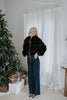 Cozy Luxe Faux Fur Jacket - Black