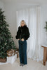 Cozy Luxe Faux Fur Jacket - Black