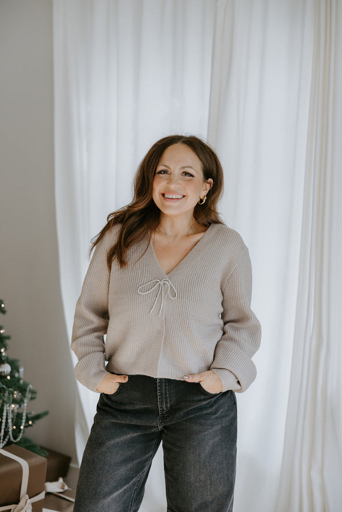 The Holiday Cardigan - Mocha