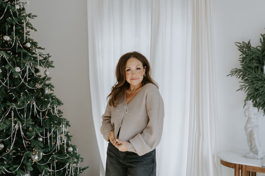 The Holiday Cardigan - Mocha