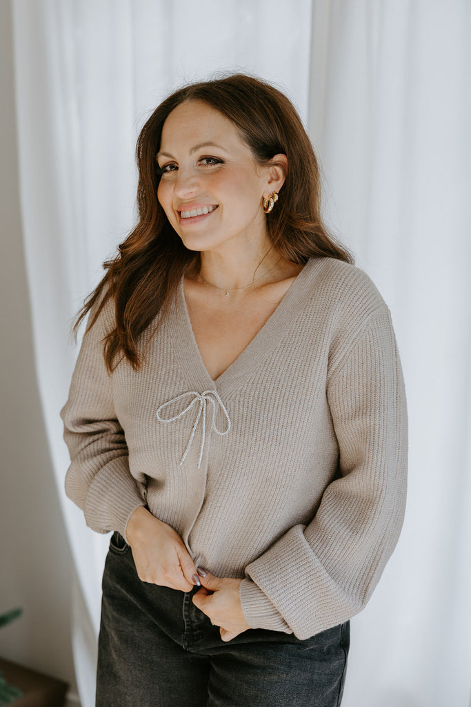 The Holiday Cardigan - Mocha