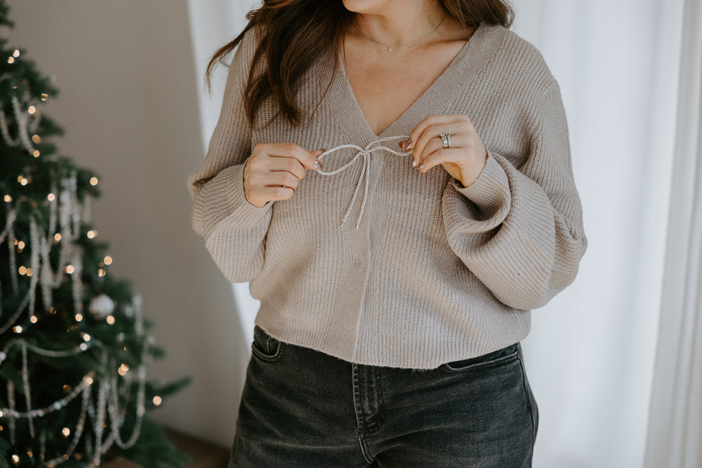 The Holiday Cardigan - Mocha