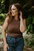 Ribbed Tank Top - Chocolate