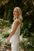 Short Sleeve & Wide Leg Knit Set - Ivory
