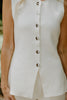 Short Sleeve & Wide Leg Knit Set - Ivory