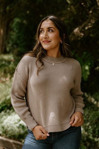 Soft Touch Spring Sweater - Oat