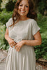 Linen Top & Skirt Set - Sage