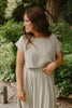 Linen Top & Skirt Set - Sage