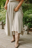 Linen Top & Skirt Set - Sage