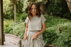 Linen Top & Skirt Set - Sage