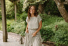 Linen Top & Skirt Set - Sage