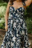 Flutter Sleeve Navy Peony Mini