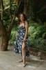 Flutter Sleeve Navy Peony Mini