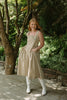 Waist Detail Midi Dress With Pockets - Sand