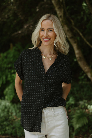 Button Up Knit Tank - Oat